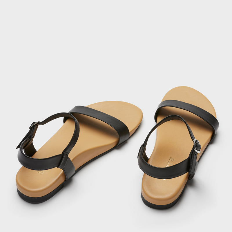 Willow arch support sandals back angle view